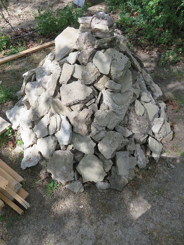 Der Steinhaufen wurde noch einmal vergrößert.